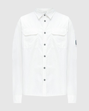 C.P. Company Белая рубашка с логотипом MSH157A002824G