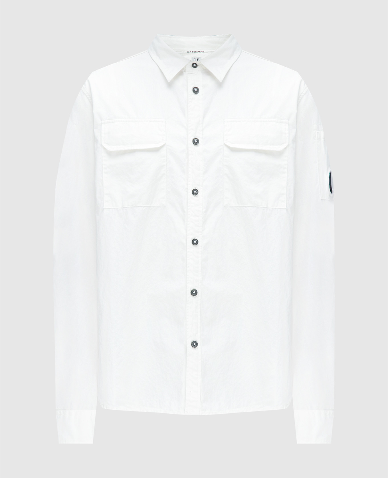 

Белая рубашка с логотипом, Белый, Рубашки