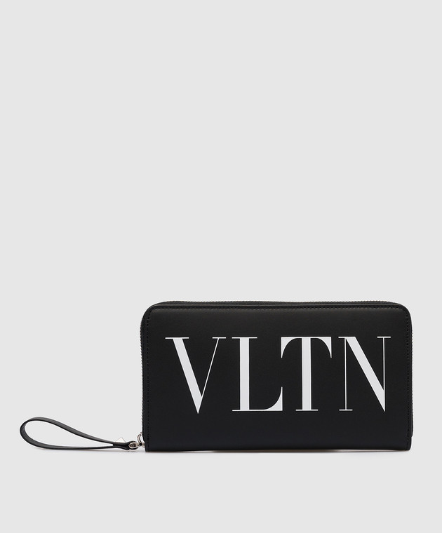 Valentino Black leather wallet with contrasting VLTN logo 2Y2P0570LVN