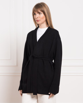 Loro Piana Черный кардиган из кашемира FAM3697