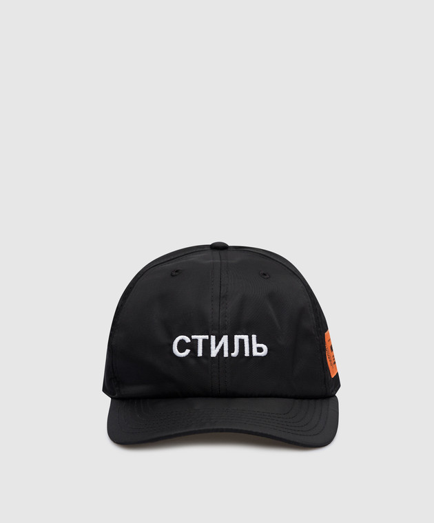 Heron Preston - Черная кепка с контрастной вышивкой Стиль