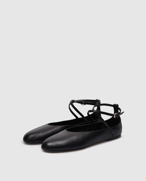 CO Черные кожаные балетки Ballerina 0212NAP