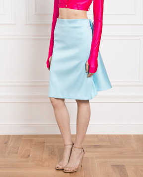 Max Mara Sportmax Блакитна спідниця з драпіруванням BEIRA