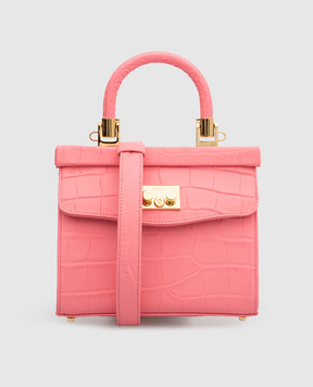 Rodo Pink leather bag mini PARIS B8503285