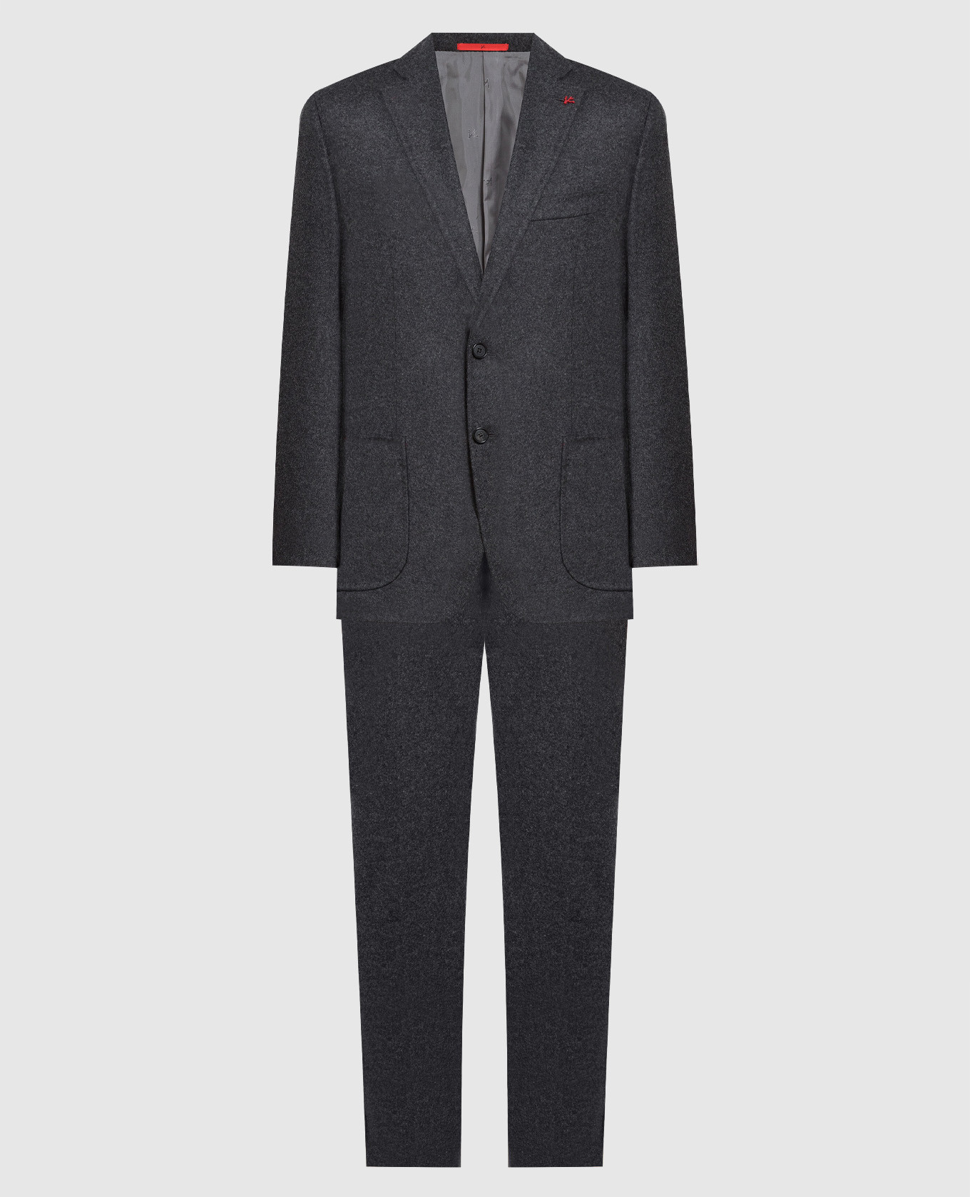 Gray wool and cashmere suit