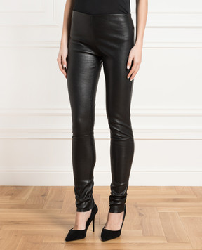Simonetta Ravizza Черные кожаные брюки LEGGINS