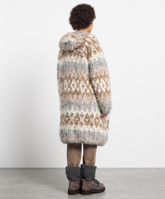 Brunello Cucinelli Коричневое пальто M1U344106 изображение 4