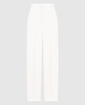 Alexander McQueen Білі штани з вовни 746906QJACX