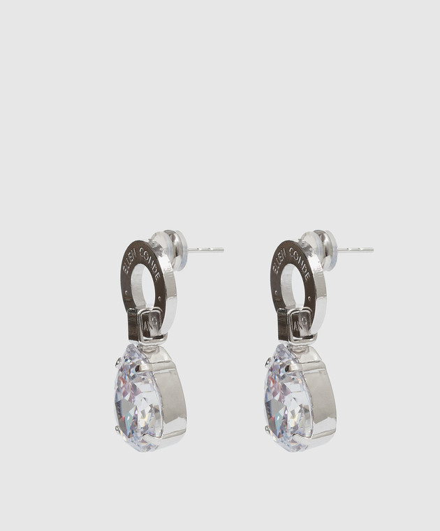 Ellen Conde Silver earrings with crystals Z28 изображение 3