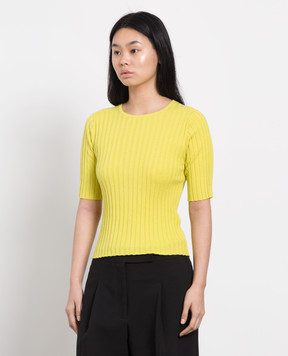 Allude Жовтий джемпер в рубчик 22263003