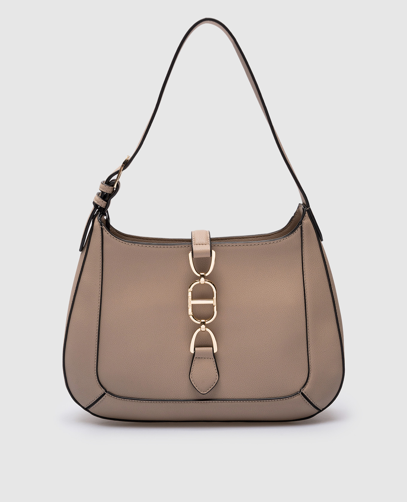 

Бежевая сумка с логотипом, Бежевый, Сумки на плечо