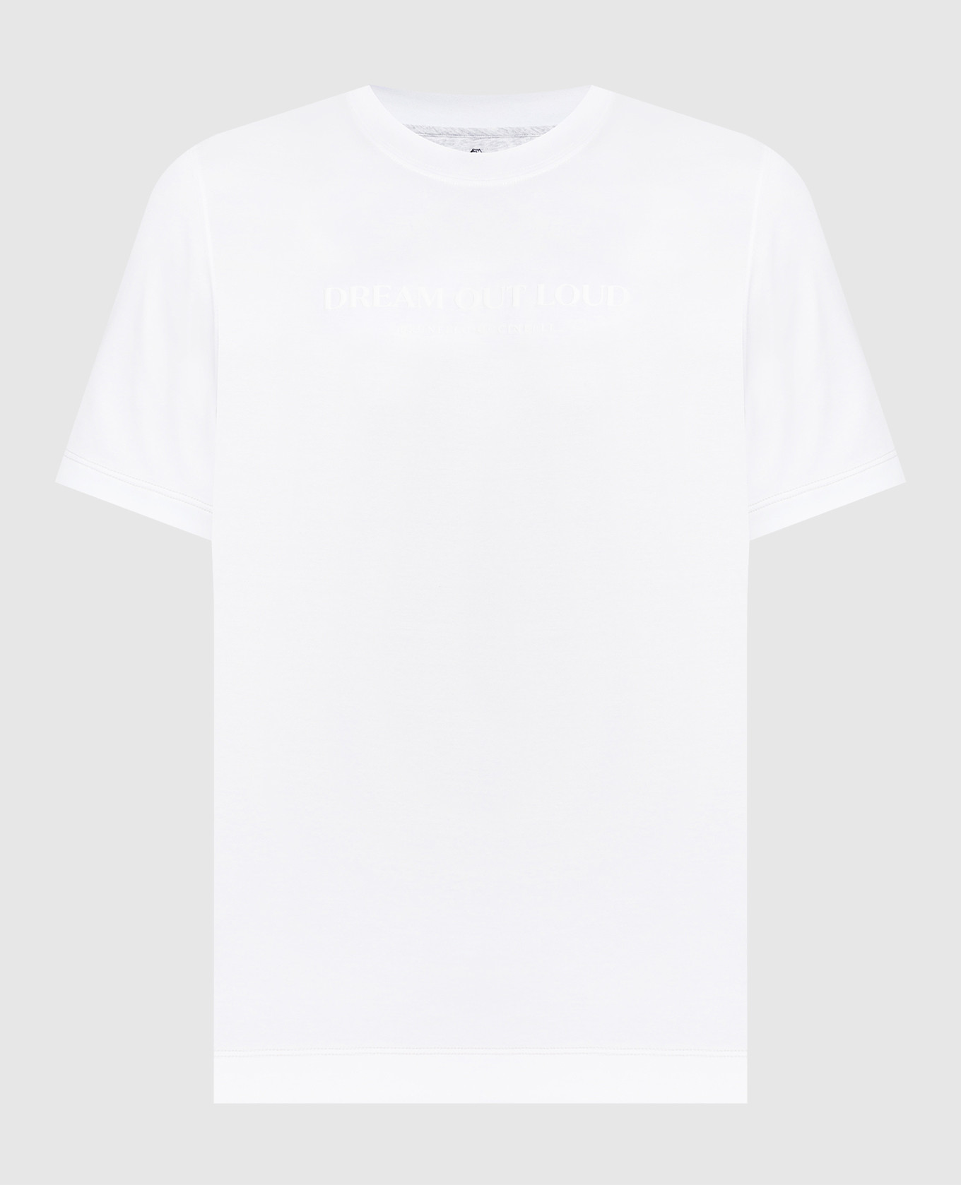 Белая футболка с принтом Dream out loud