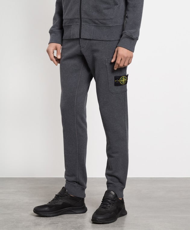 Dark grey best sale stone island joggers