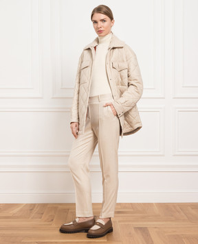 Loro Piana Гольф из кашемира молочного цвета FAM3639