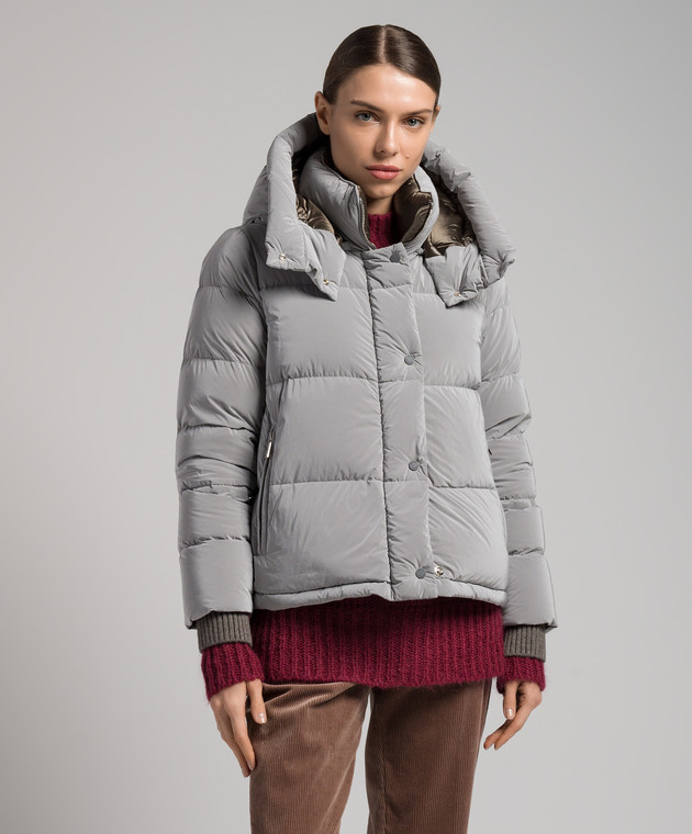 MooRER Серый пуховик Thuile THUILEOS изображение 3
