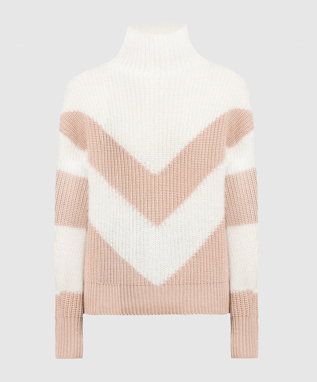 Peserico Beige wool, silk and cashmere sweater S99069F059095A