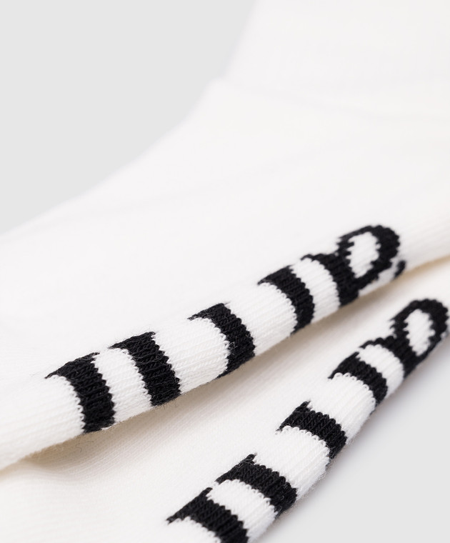 Ami Paris Белые носки с логотипом USC001AW0015 изображение 3