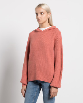 Twinset Розовые худи с шерстью 232TT3190