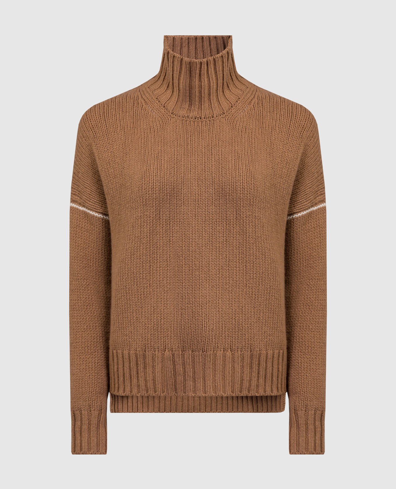 Brown sweater made of wool