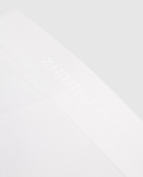 Zimmerli Білі труси-сліпи Pureness з логотипом 7001342