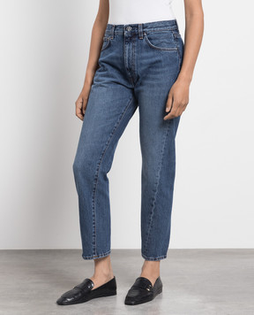 Toteme Синие джинсы с эффектом потертости 221232741