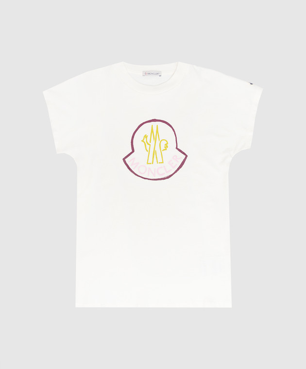 Moncler ENFANT Дитяча футболка з принтом логотипу 8C00016839071214