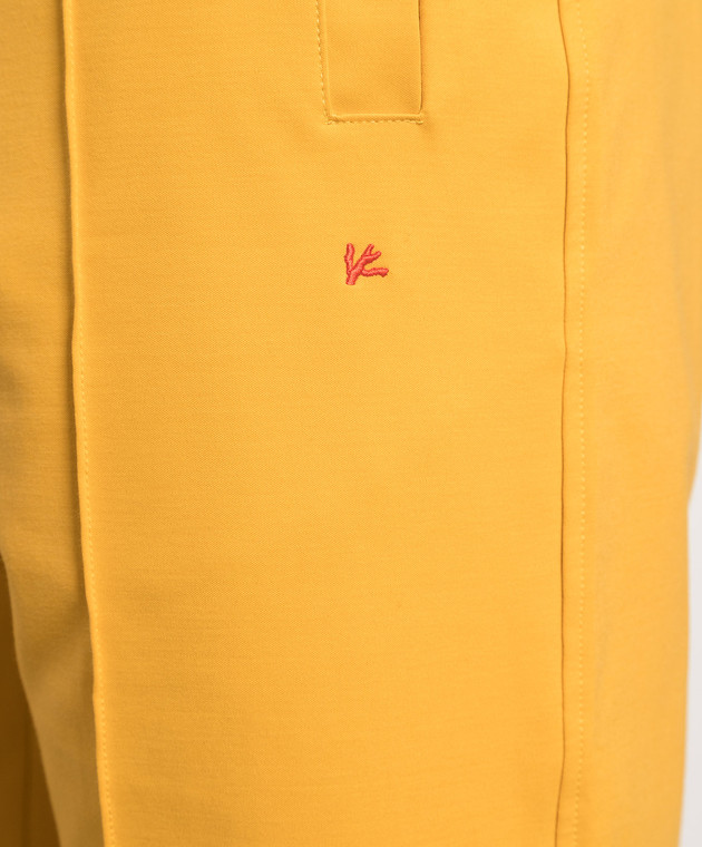 ISAIA Yellow shorts with logo MCP014J0333 изображение 5