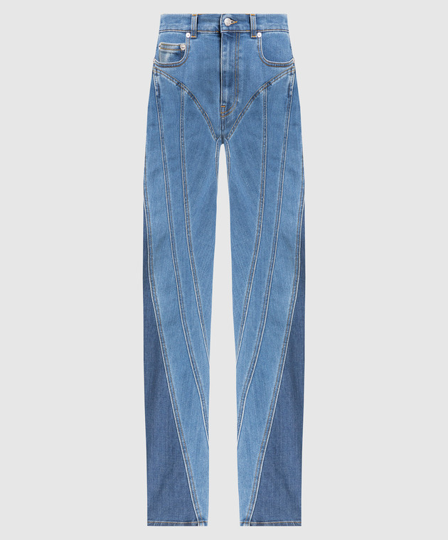 Thierry Mugler High rise blue jeans 22W6PA0326247