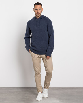Cashmere&Whiskey Синие худи из кашемира MU8651305341R