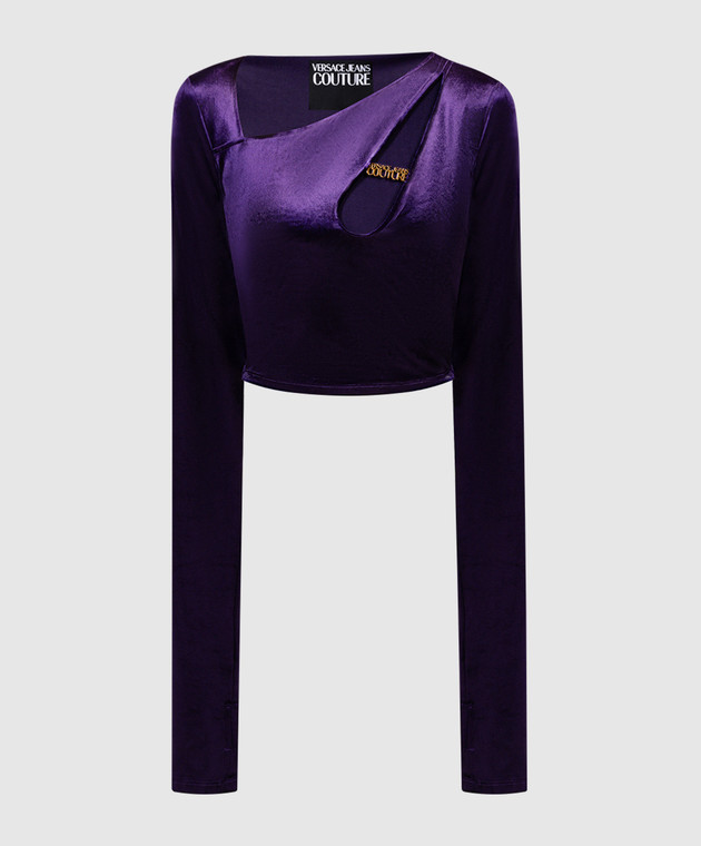 Versace Jeans Couture Purple blouse with logo 75HAH605N0225