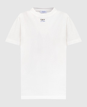Off-White Белая футболка с принтом Off-White Lviv OMAA027G23JER040