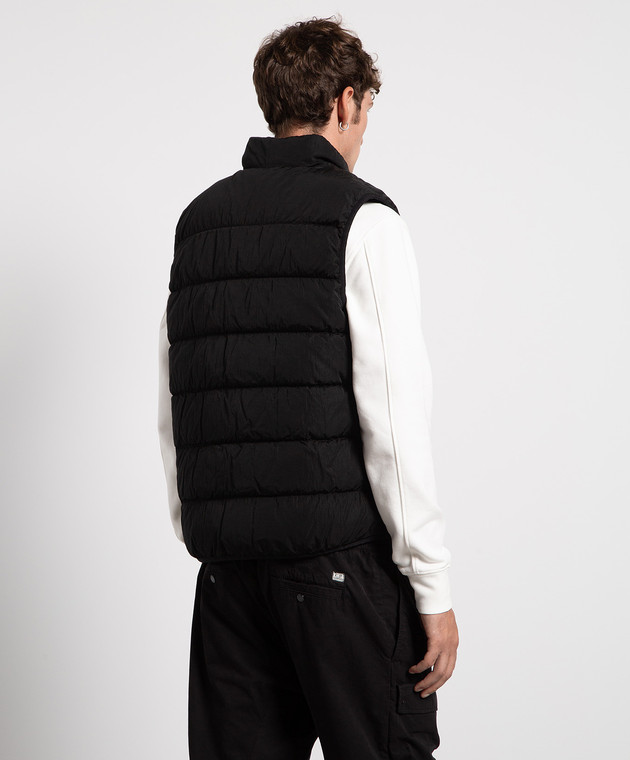 C.P. Company Черный пуховый жилет с логотипом MOW030A006369G изображение 4