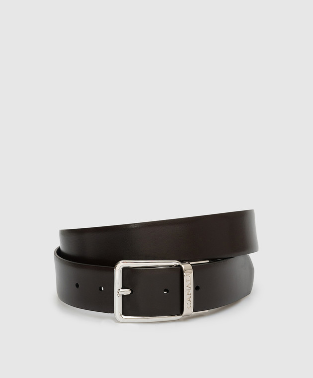 Canali Double-sided leather belt with logo KA0031750C image 3
