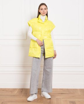 Be Florence Жовтий стьобаний жилет PE234