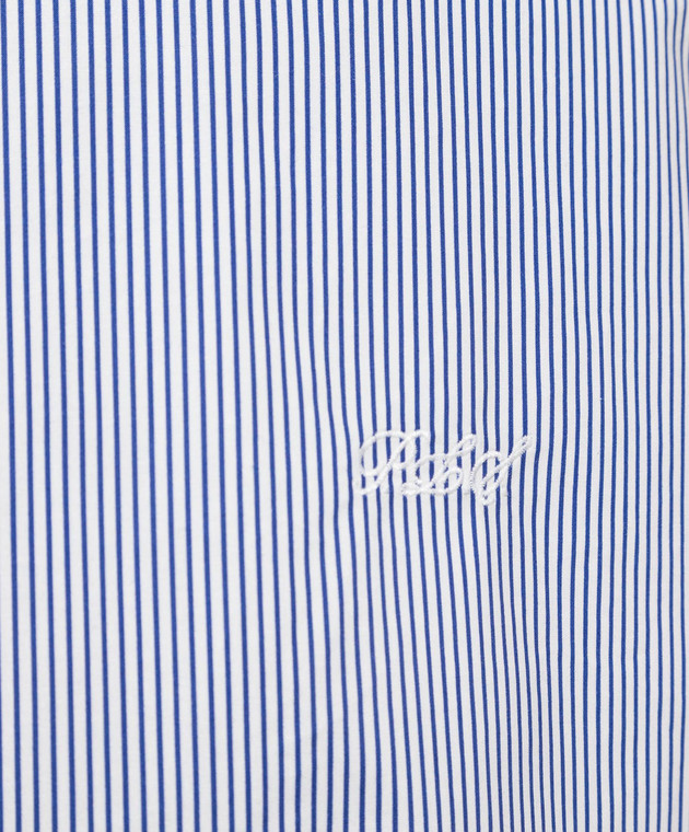 Philosophy di Lorenzo Serafini Blue striped shirt A02122158 image 5