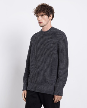 Alexander McQueen Сірий светр з вовни 760754Q1BAF