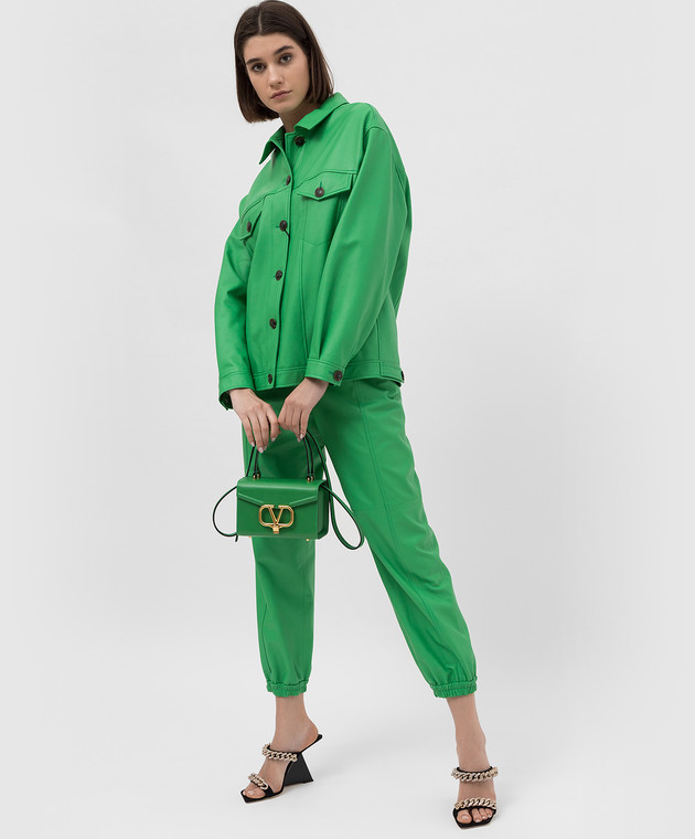 Valentino - Зеленая кожаная сумка VLogo Signature XW2B0K29ZXL
