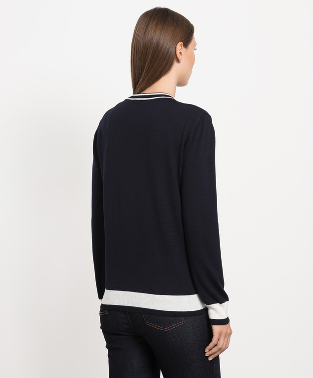 Valentino Blue wool pullover 3B3KC48N83T image 4