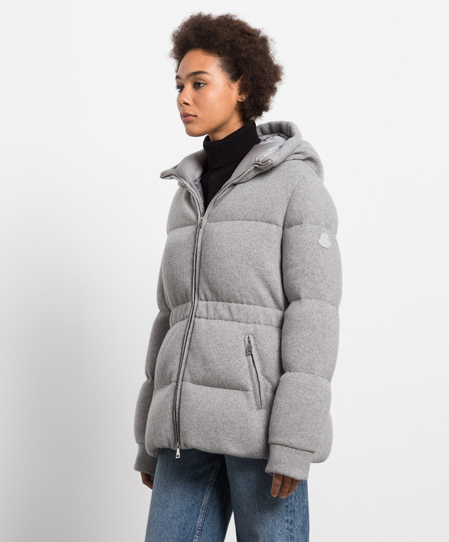 Moncler Сірий пуховик з кашеміру Daval 1A00069M2137 зображення 3