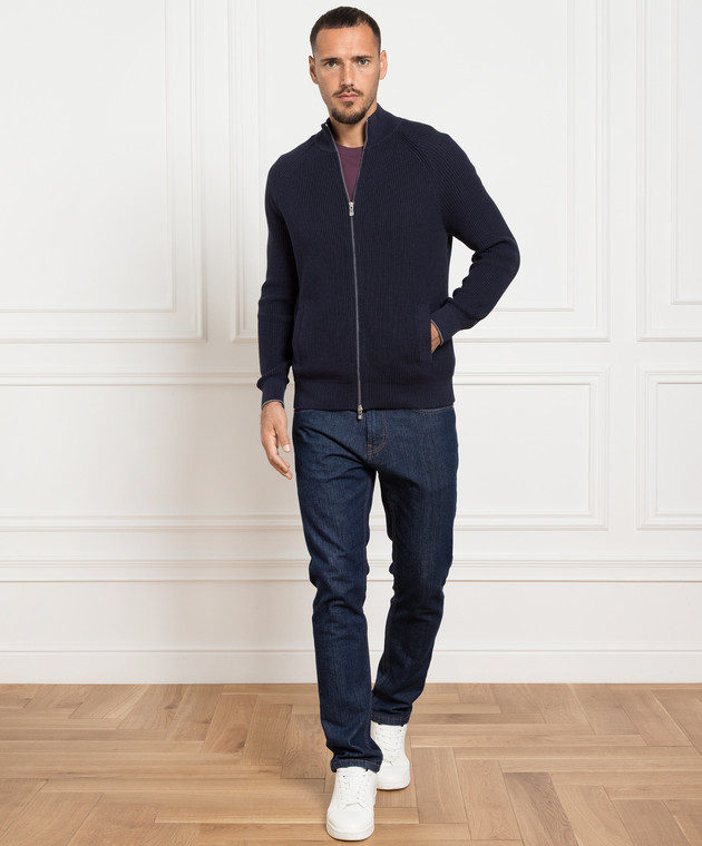 Brunello Cucinelli Синий кардиган M2874656 изображение 2