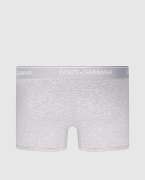 Dolce&Gabbana Набір сірийх трусів-боксерів з візерунком логотипа M9C07JONN95