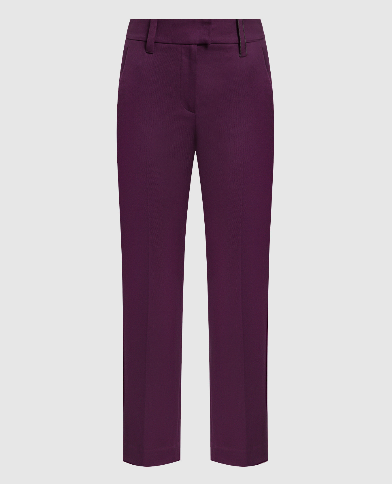 Фиолетовые брюки с цепочкой мониль