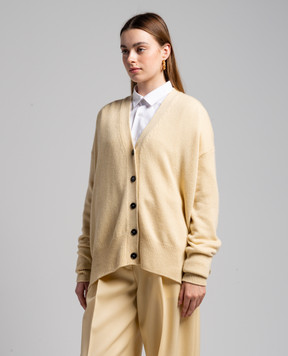 Jil Sander Жовтий кардиган з кашеміру J02HP0009J13206