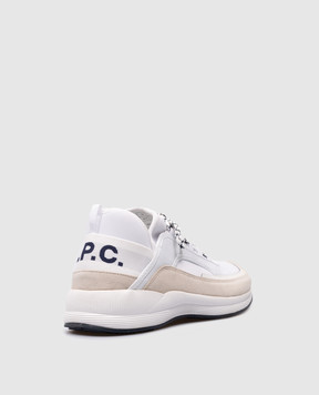 A.P.C Білі комбіновані кросівки Run Round з логотипом PAACTM56084