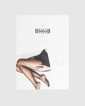 Wolford Чорні колготи Shape Individual 10 den 18163