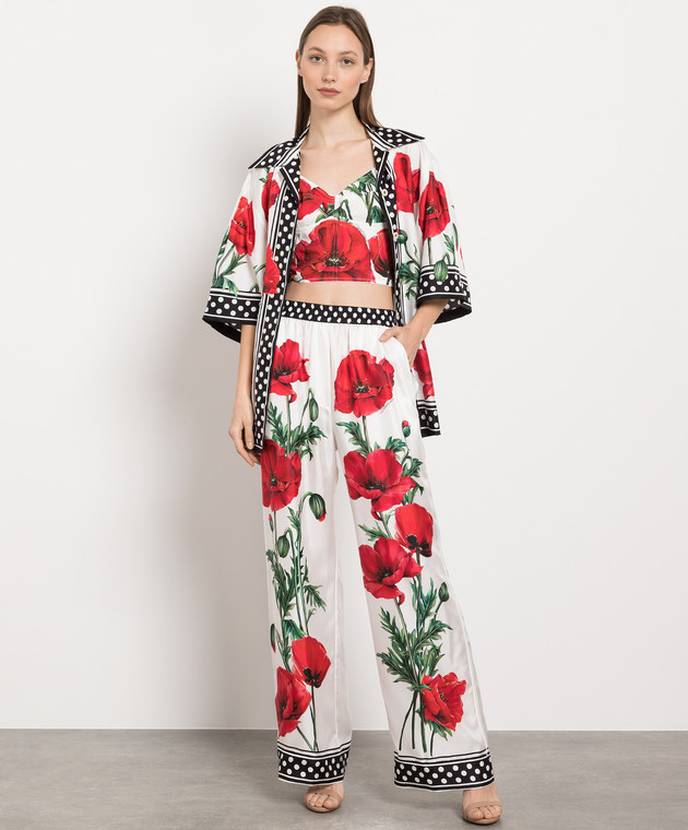 Dolce&Gabbana Топ-бюстьє в принт Маки F7W98TFSEHV зображення 2