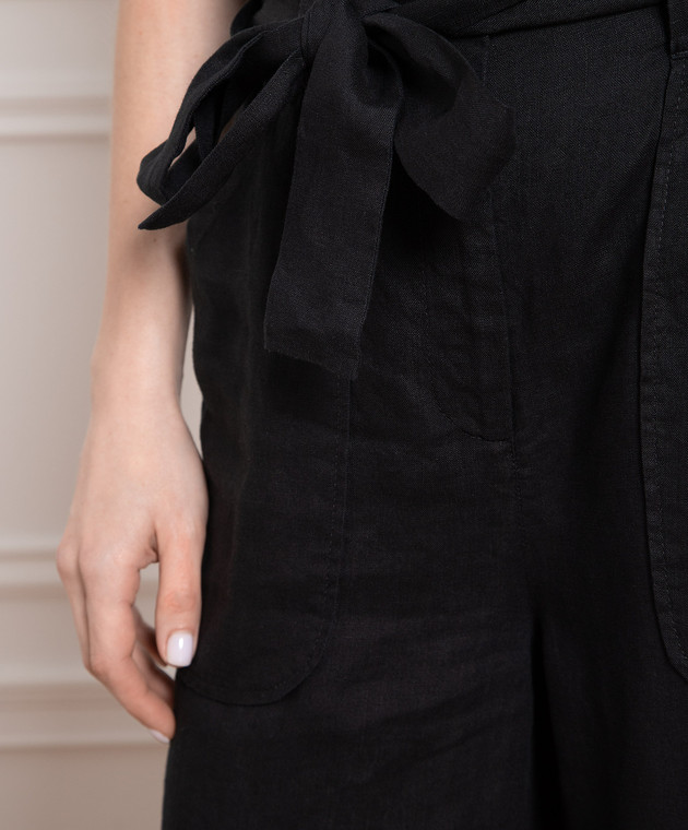 Max & Co Black linen culottes FINESTRA image 5