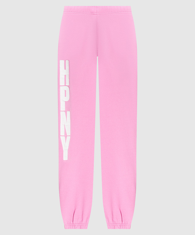 Heron Preston Pink joggers with logo print HWCH003S23JER001