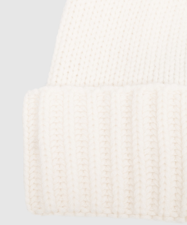 MooRER White cashmere hat BERETCWS image 4