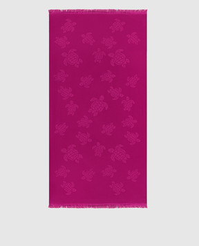 Vilebrequin Розовое полотенце Santah в узор. STHU1201w
